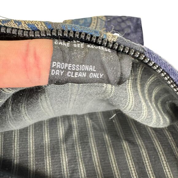 Koos Of Course! Vintage Mixed Fabric Velvet Tapestry Zippered Shoulder Bag - Picture 7 of 7